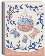 Load image into Gallery viewer, Botanical Sewing-Themed Notepad
