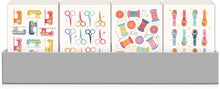 Load image into Gallery viewer, Mid-Century Sewing-Themed Notepad
