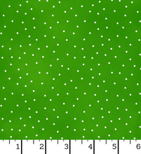 Load image into Gallery viewer, Maywood Studio - Beautiful Basics - Clean Green Scatter Dot - 1/2 YARD CUT
