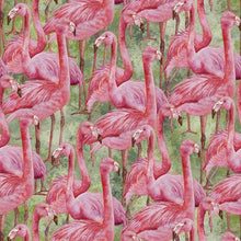Load image into Gallery viewer, Studio E - Flamingo Fling - Flamingo Crowd - 1/2 YARD CUT
