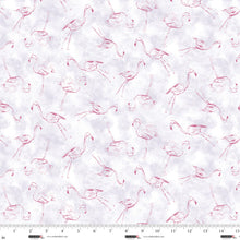 Load image into Gallery viewer, Studio E - Flamingo Fling - Flamingo Outline Toss - 1/2 YARD CUT
