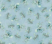 Load image into Gallery viewer, Studio E - Drop in the Ocean - Octopus Toss - 1/2 YARD CUT

