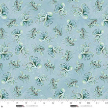 Load image into Gallery viewer, Studio E - Drop in the Ocean - Octopus Toss - 1/2 YARD CUT
