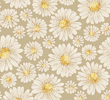 Load image into Gallery viewer, Figo - Tiny Waddles - Daisies - 1/2 YARD CUT
