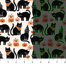 Load image into Gallery viewer, Figo - Sweet Treats - Cats - GLOW IN THE DARK - 1/2 YARD CUT
