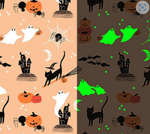 Load image into Gallery viewer, Figo - Sweet Treats - Castles - GLOW IN THE DARK - 1/2 YARD CUT
