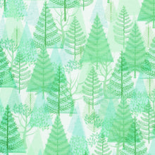 Load image into Gallery viewer, Robert Kaufman - Festive Fauna - Trees - Mint - 1/2 YARD
