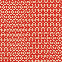Load image into Gallery viewer, Robert Kaufman - Festive Fauna - Snowflakes - Candy Cane - 1/2 YARD

