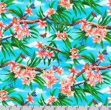 Load image into Gallery viewer, Robert Kaufman - Tropical Canyon - Branches Tropical - 1/2 YARD CUT
