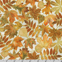 Load image into Gallery viewer, Robert Kaufman - Warm Welcome - Leaves - 1/2 YARD CUT

