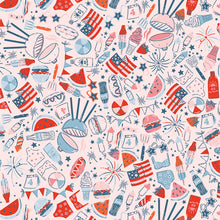 Load image into Gallery viewer, Art Gallery - Bloomin' Americana - Fourth of July - 1/2 YARD CUT
