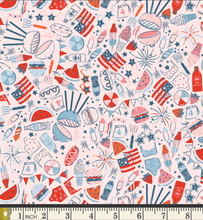 Load image into Gallery viewer, Art Gallery - Bloomin' Americana - Fourth of July - 1/2 YARD CUT
