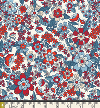 Load image into Gallery viewer, Art Gallery - Bloomin' Americana - Stay Groovy Brave - 1/2 YARD CUT
