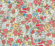 Load image into Gallery viewer, Blank Quilting - Ink Chronicles - Tattoo Art Packed - 1/2 YARD CUT
