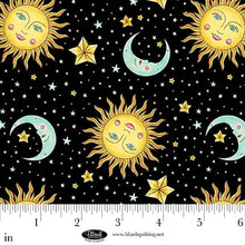 Load image into Gallery viewer, Blank Quilting - Ink Chronicles - Sun, Moon and Stars - 1/2 YARD CUT
