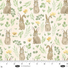 Load image into Gallery viewer, Blank Quilting - Spring Serenade - Bunnies and Foliage - 1/2 YARD CUT
