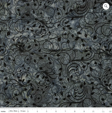 Load image into Gallery viewer, Expressions Batiks by Riley Blake Fabrics - Achromatic Dance Harbor Gray - 1/2 YARD CUT
