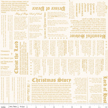 Load image into Gallery viewer, Riley Blake - Christmas Wishes - Christmas Story Cream - 1/2 YARD CUT
