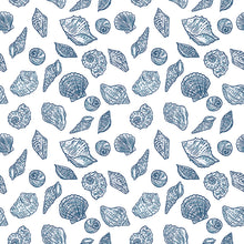 Load image into Gallery viewer, Riley Blake - Ocean Oasis - Seashells White - 1/2 YARD CUT
