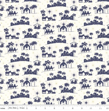 Load image into Gallery viewer, Riley Blake - Come Let Us Adore Him - Silhouettes Cloud - 1/2 YARD CUT
