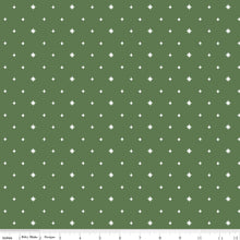 Load image into Gallery viewer, Riley Blake - Charming Christmas - Stars Green - 1/2 YARD CUT
