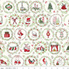 Riley Blake - Mistletoe & Holly - Wreaths Cloud - 1/2 YARD CUT