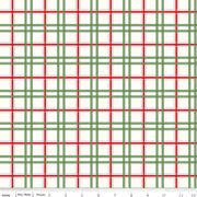 Load image into Gallery viewer, Riley Blake - Mistletoe &amp; Holly - Plaid Cloud - 1/2 YARD CUT
