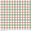 Riley Blake - Mistletoe & Holly - Plaid Cloud - 1/2 YARD CUT