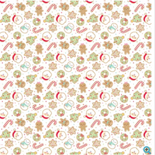 Load image into Gallery viewer, Riley Blake - Gingerbread Kisses - Sugar Cookies - White - 1/2 YARD CUT
