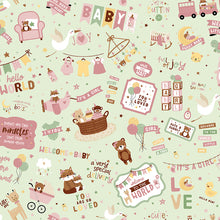 Load image into Gallery viewer, Riley Blake - Baby Girl - Main Mint - 1/2 YARD CUT

