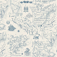 Load image into Gallery viewer, Riley Blake - Independence - Colonial Map Cream - 1/2 YARD CUT
