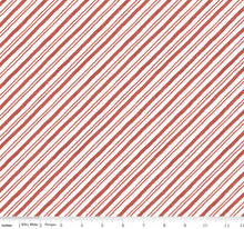Load image into Gallery viewer, Riley Blake - Holiday Spirit - Stripes Red - 1/2 YARD CUT
