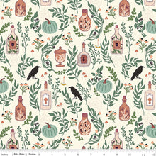 Load image into Gallery viewer, Riley Blake - The Apothecary - Main - Cream - 1/2 YARD CUT
