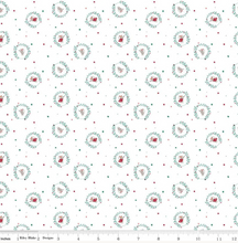 Load image into Gallery viewer, Riley Blake - Nutcracker Tradition - Christmas Mice - Snow - 1/2 YARD CUT
