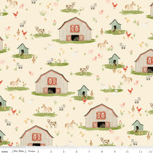 Load image into Gallery viewer, Riley Blake - Lil' Farm Friends - Main Cream - 1/2 YARD CUT
