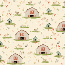 Load image into Gallery viewer, Riley Blake - Lil' Farm Friends - Main Cream - 1/2 YARD CUT
