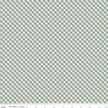 Load image into Gallery viewer, Riley Blake - Lil' Farm Friends - Gingham Blue - 1/2 YARD CUT
