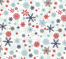 Load image into Gallery viewer, Riley Blake - A Perfect Winter - Snowflakes - White - 1/2 YARD CUT
