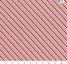 Load image into Gallery viewer, Riley Blake - A Perfect Winter - Stripes - Red - 1/2 YARD CUT
