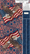 Load image into Gallery viewer, Northcott - Stonehenge Stars &amp; Stripes 14 Tote Bag Panel
