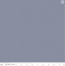 Load image into Gallery viewer, Riley Blake - Seasonal Basics - Gingham - Navy - 1/2 YARD CUT
