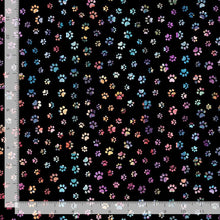 Load image into Gallery viewer, Timeless Treasures - Sophisticat - Paw Prints - 1/2 YARD CUT
