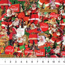 Load image into Gallery viewer, Northcott - Coca-Cola Christmas - Santa Scenes - 1/2 YARD CUT
