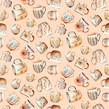 Load image into Gallery viewer, Riley Blake - Coffee Time - Coffee Mugs - 1/2 YARD CUT
