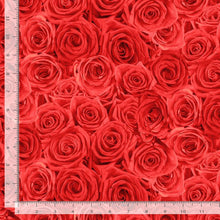 Load image into Gallery viewer, Timeless Treasures - Packed Roses - Red - 1/2 YARD CUT
