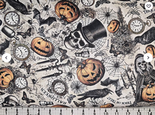 Load image into Gallery viewer, Timeless Treasures - Wicked Willow - Halloween Icons - 1/2 YARD CUT
