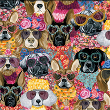 Load image into Gallery viewer, Timeless Treasures - Top Dogs - Packed Fashionista Dogs - 1/2 YARD CUT
