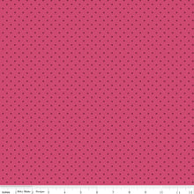 Load image into Gallery viewer, Riley Blake - Hydrangeas in the Garden - Polka Dots - Raspberry Pearl - 1/2 YARD CUT
