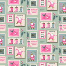 Load image into Gallery viewer, Cotton + Steel Fabrics - Yee-Haw Holidays - Christmas Post - 1/2 YARD CUT

