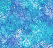 Load image into Gallery viewer, Northcott - Coral Reef - Bubbles Blue - 1/2 YARD CUT
